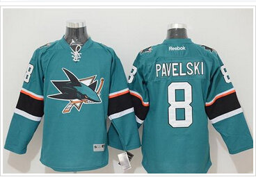 San Jose Sharks #8 Joe Pavelski Stitched Teal NHL Jersey San Jose Sharks #8 Joe Pavelski Stitched Teal NHL Jersey