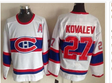 Montreal Canadiens #27 Alexei Kovalev White CCM Throwback Stitched NHL Jersey Montreal Canadiens #27 Alexei Kovalev White CCM Throwback Stitched NHL Jersey