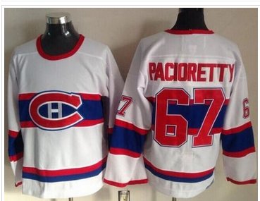Montreal Canadiens #67 Max Pacioretty White CCM Throwback Stitched NHL Jersey Montreal Canadiens #67 Max Pacioretty White CCM Throwback Stitched NHL Jersey