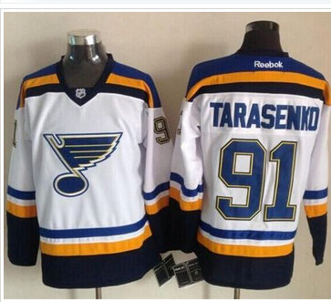 St.Louis Blues #91 Vladimir Tarasenko White Stitched NHL Jersey St.Louis Blues #91 Vladimir Tarasenko White Stitched NHL Jersey