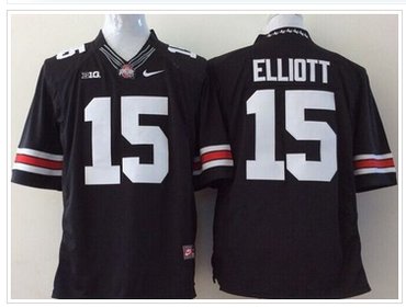 Ohio State Buckeyes #15 Ezekiel Elliott Black Limited Stitched NCAA Jersey