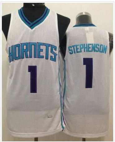Revolution 30 New Orleans Hornets #1 Lance Stephenson White Stitched NBA Jersey