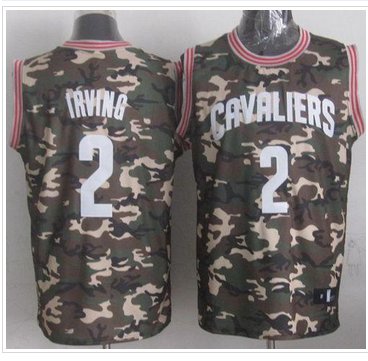 Cleveland Cavaliers #2 Kyrie Irving Camo Stealth Collection Stitched NBA Jersey