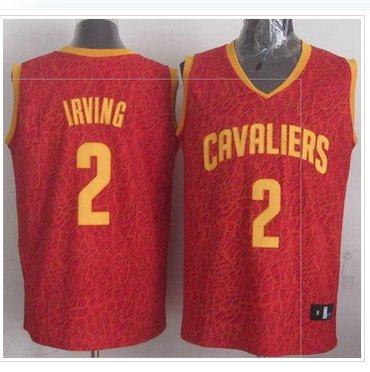 Cleveland Cavaliers #2 Kyrie Irving Red Crazy Light Stitched NBA Jersey