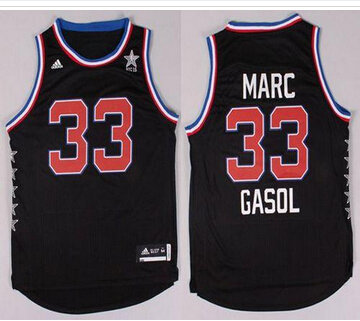 Memphis Grizzlies #33 Marc Gasol Black 2015 All Star Stitched NBA Jersey