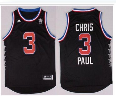 Los Angeles Clippers #3 Chris Paul Black 2015 All Star Stitched NBA Jersey