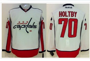 Washington Capitals #70 Braden Holtby White Stitched NHL Jersey Washington Capitals #70 Braden Holtby White Stitched NHL Jersey