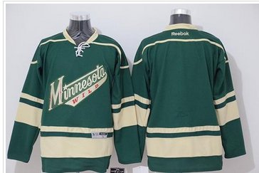 Minnesota Wild Blank Stitched Green NHL Jersey