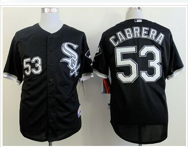 Chicago White Sox #53 Melky Cabrera Black Cool Base Baseball Jerseys