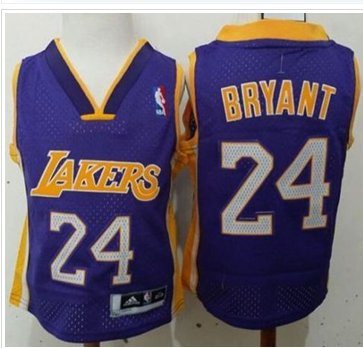 Toddler Lakers #24 Kobe Bryant Purple Stitched NBA Jersey