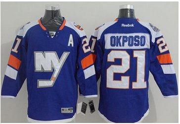 New York Islanders #21 Kyle Okposo Baby Blue 2014 Stadium Series Stitched NHL Jersey