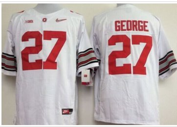 Ohio State Buckeyes #27 Eddie George White Stitched NCAA Jersey