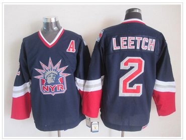 New York Rangers #2 LEETCH Messier Dark Blue S titched NHL Jersey New York Rangers #2 LEETCH Messier Dark Blue S titched NHL Jersey