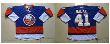 New York Islanders #41 Jaroslav Halak Baby Blue Stitched NHL Jersey