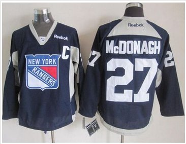 New York Rangers #27 Ryan McDonagh Navy Blue Practice Stitched NHL Jersey