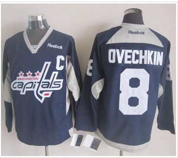 Washington Capitals #8 Alex Ovechkin Navy Blue Practice Stitched NHL Jersey Washington Capitals #8 Alex Ovechkin Navy Blue Practice Stitched NHL Jersey