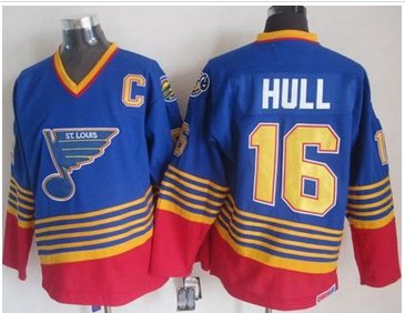 St Louis Blues #16 Brett Hull Light Blue & Red CCM Throwback Stitched NHL Jersey St Louis Blues #16 Brett Hull Light Blue & Red CCM Throwback Stitched NHL Jersey
