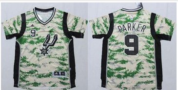 San Antonio Spurs #9 Tony Parker Camo Pride Stitched NBA Jersey