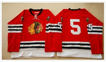 Mitchell And Ness 1960-61 Chicago Blackhawks #5 David Rundblad Red Stitched NHL Jersey