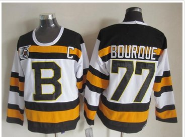 Boston Bruins #77 Ray Bourque 75 anniversary Practice Stitched NHL Jersey
