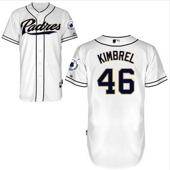 Craig Kimbrel white San Diego Padres Jersey 46# personalizado branco azul Camo tudo costurado