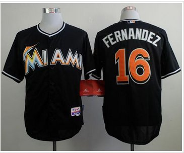 Seattle Mariners #16 Jose Fernandez Black Alternate 2 Stitched Baseball Jersey Seattle Mariners #16 Jose Fernandez Black Alternate 2 Stitched Baseball Jersey
