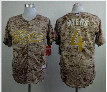 San Diego Padres #4 Wil Myers Camo Alternate 2 Cool Base Stitched Baseball Jersey San Diego Padres #4 Wil Myers Camo Alternate 2 Cool Base Stitched Baseball Jersey