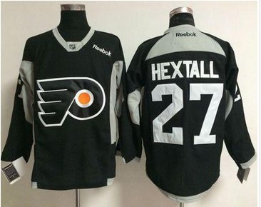 Philadelphia Flyers #27 Ron Hextall Black Practice Stitched NHL Jersey