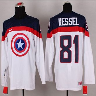 Olympic Team USA #81 Phil Kessel White Captain America Fashion Stitched NHL jersey Olympic Team USA #81 Phil Kessel White Captain America Fashion Stitched NHL jersey