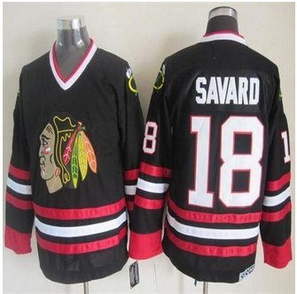 Chicago Blackhawks #18 Denis Savard Black CCM Throwback Stitched NHL Jersey Chicago Blackhawks #18 Denis Savard Black CCM Throwback Stitched NHL Jersey