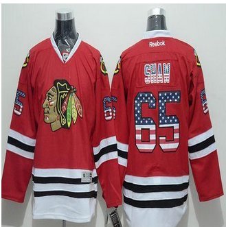 Chicago Blackhawks #65 Andrew Shaw Red USA Flag Fashion Stitched NHL Jersey Chicago Blackhawks #65 Andrew Shaw Red USA Flag Fashion Stitched NHL Jersey
