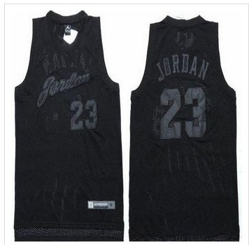 Chicago Bulls #23 Michael Jordan All Black Stitched NBA Jersey