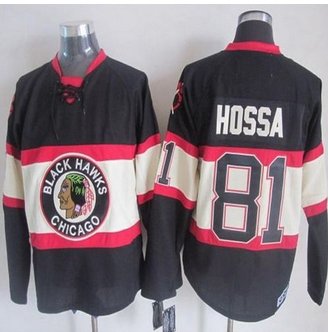 Chicago Blackhawks #81 Marian Hossa Black Third CCM Stitched NHL Jersey
