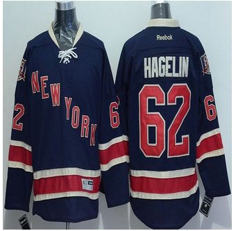 New York Rangers #62 Carl Hagelin Navy Blue Alternate Stitched NHL Jersey