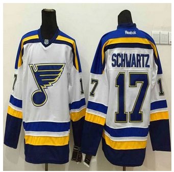 St Louis Blues #17 Jaden Schwartz New White Road Stitched NHL Jersey St Louis Blues #17 Jaden Schwartz New White Road Stitched NHL Jersey