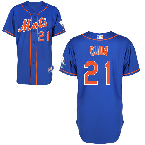 New York Mets #21 Duda Blue Authentic Personalized Alternate Home Jersey