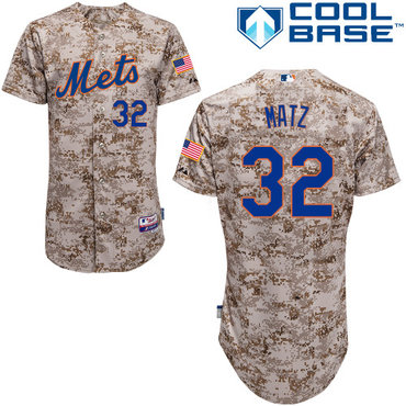 New York Mets #32 Matz Authentic Personalized Alternate Camo Jersey