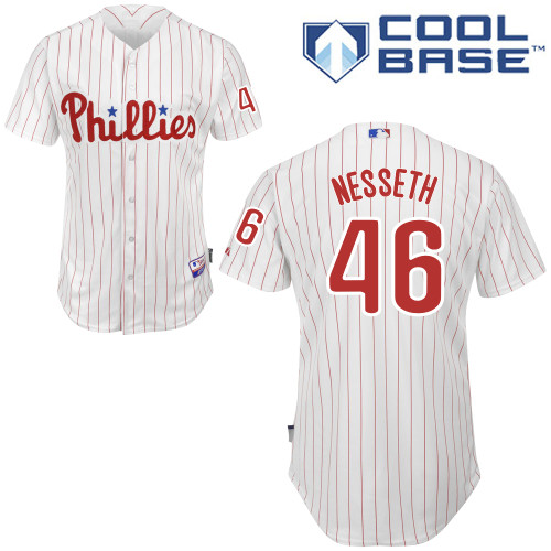 Philadelphia Phillies 2015#46 Nesseth Personalized Home White Jersey