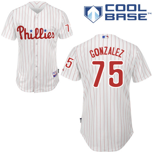 Philadelphia Phillies 2015#75 Gonzalez Personalized Home White Jersey