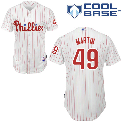 Philadelphia Phillies 2015#49 Martin Personalized Home White Jersey