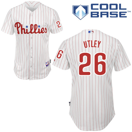 Philadelphia Phillies 2015#26 Utley Personalized Home White Jersey