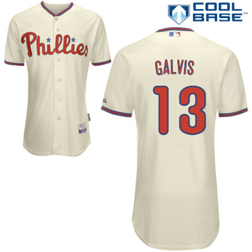 Philadelphia Phillies 2015#13 Galvis Personalized Home Beige Jersey