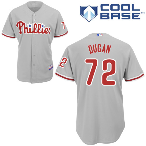 Philadelphia Phillies 2015#72 Dugan Personalized Home Gray Jersey