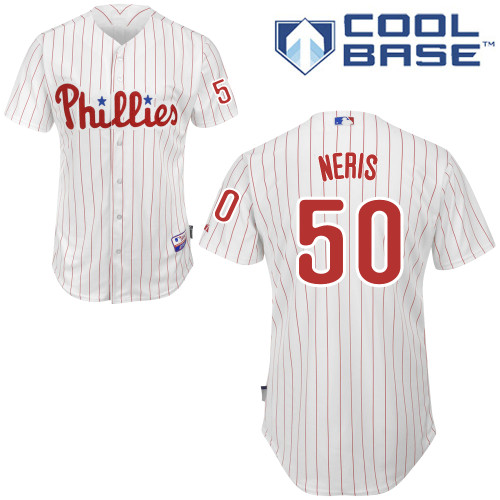 Philadelphia Phillies 2015#50 Neris Personalized Home White Jersey