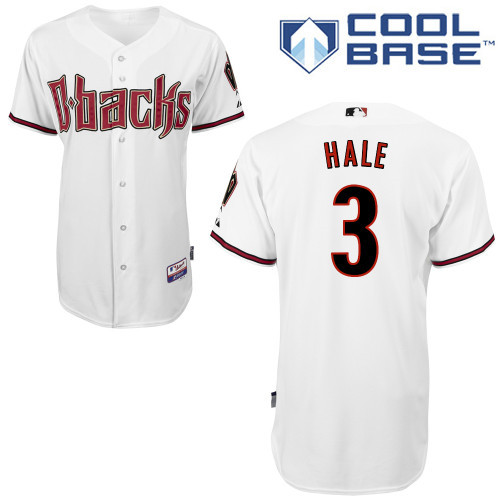 Arizona Diamondbacks #3 Hale White Authentic Personalized Home cool Jersey