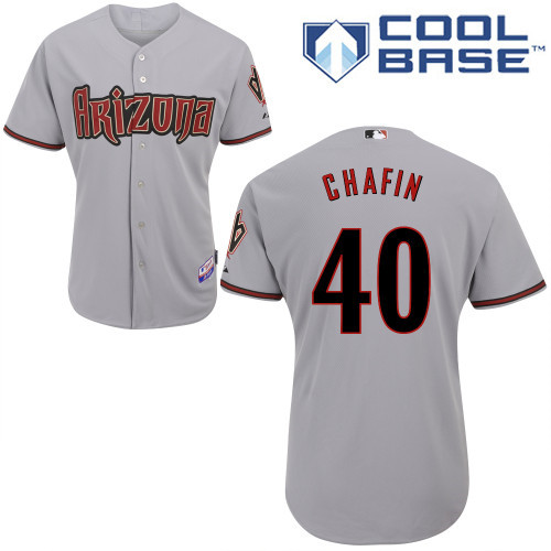 Arizona Diamondbacks #40 Chafin Grey Authentic Personalized Road cool Jersey
