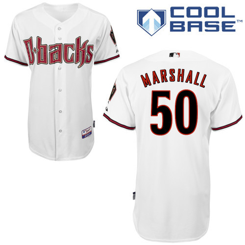 Arizona Diamondbacks #50 Marshall White Authentic Personalized Home cool Jersey