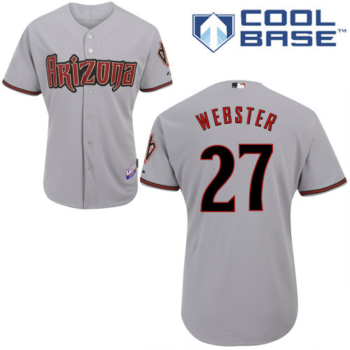 Arizona Diamondbacks #27 Webster Grey Authentic Personalized Alternate Home cool Jersey