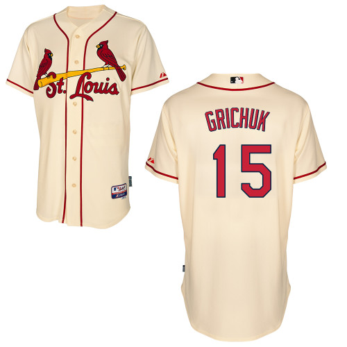 St.Louis Cardinals #15 Grichuk Beige  Baseball Jersey