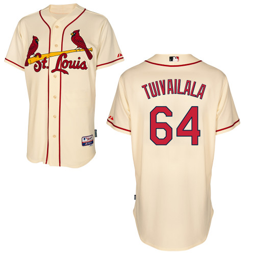 St.Louis Cardinals #64 Tuivailala Beige  Baseball Jersey
